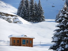 新疆可可托海的冬天堪比瑞士雪景
